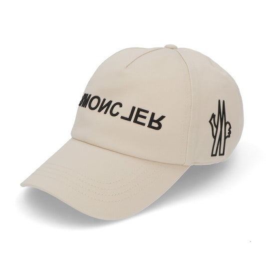 MONCLER 帽子 キャップ ホワイト ベースボールキャップ ロゴ 3B00002 4863