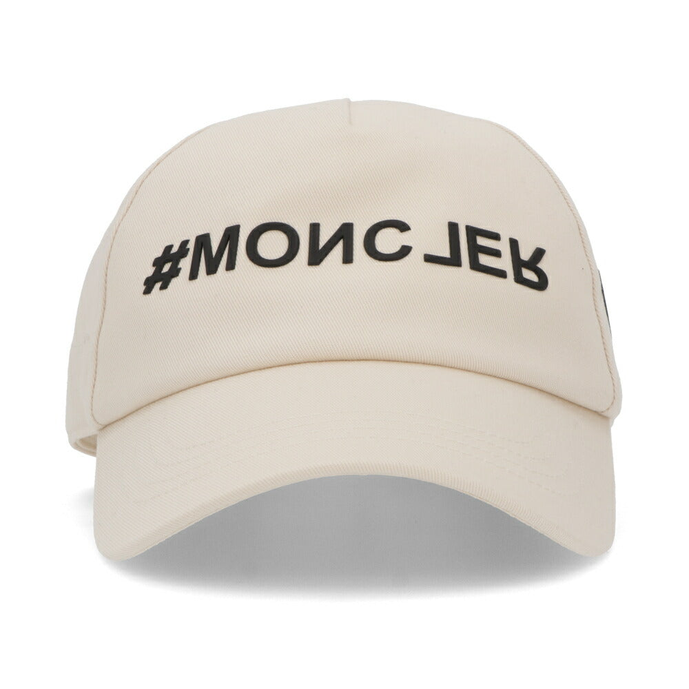MONCLER 帽子 キャップ ホワイト ベースボールキャップ ロゴ 3B00002 4863