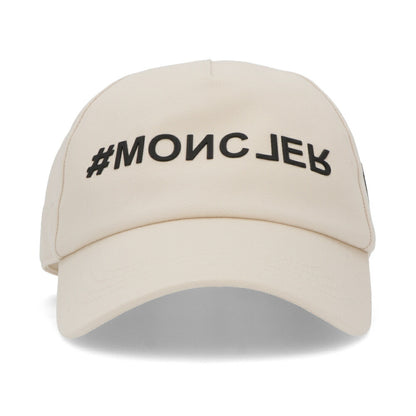 MONCLER 帽子 キャップ ホワイト ベースボールキャップ ロゴ 3B00002 4863