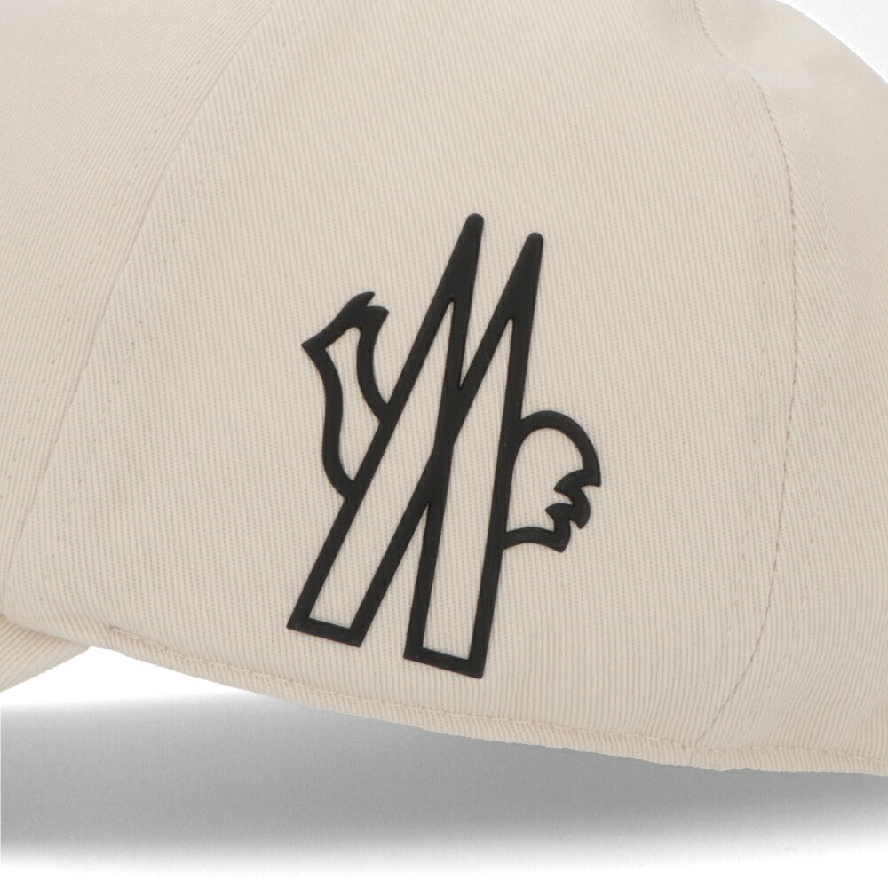 MONCLER 帽子 キャップ ホワイト ベースボールキャップ ロゴ 3B00002 4863