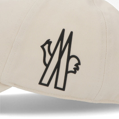 MONCLER 帽子 キャップ ホワイト ベースボールキャップ ロゴ 3B00002 4863