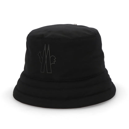 MONCLER 帽子 ハット ブラック バケットハット ロゴ 3B00004 53694