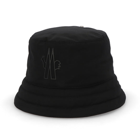 MONCLER 帽子 ハット ブラック バケットハット ロゴ 3B00004 53694