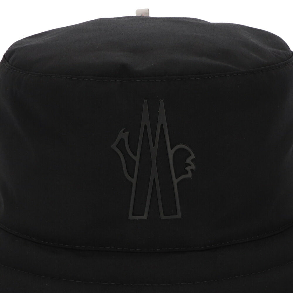 MONCLER 帽子 ハット ブラック バケットハット ロゴ 3B00004 53694