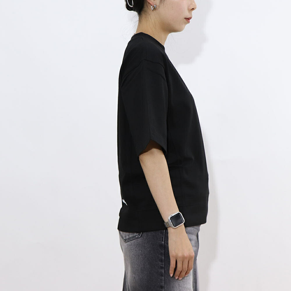 MONCLER トップス Tシャツ・カットソー ブラック ロゴ オーバーサイズ 半袖 8C00002 83927