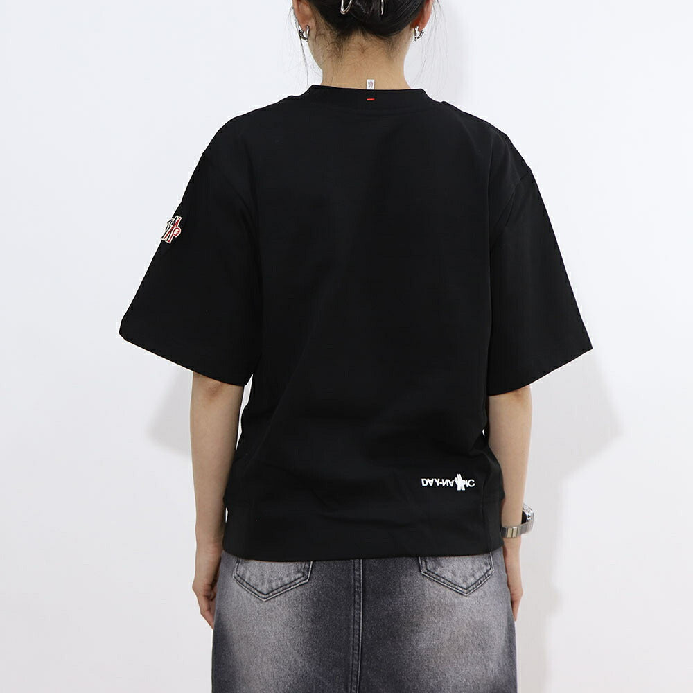 MONCLER トップス Tシャツ・カットソー ブラック ロゴ オーバーサイズ 半袖 8C00002 83927