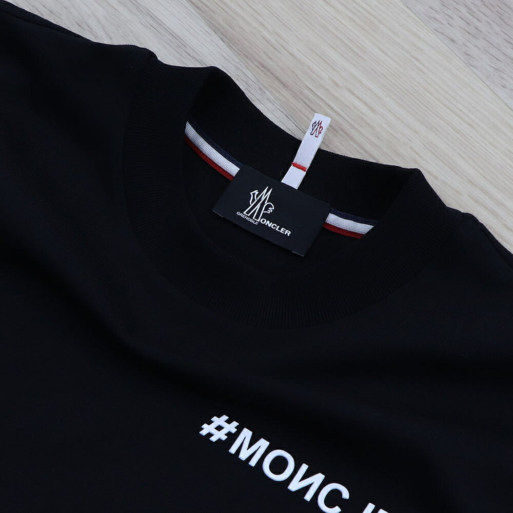 MONCLER トップス Tシャツ・カットソー ブラック ロゴ オーバーサイズ 半袖 8C00002 83927