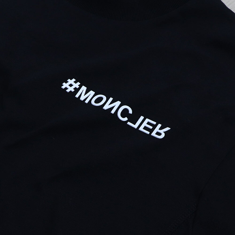 MONCLER トップス Tシャツ・カットソー ブラック ロゴ オーバーサイズ 半袖 8C00002 83927