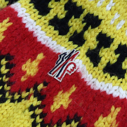 MONCLER トップス ニット イエロー 柄 ウール アルパカ 9C00001 M2865