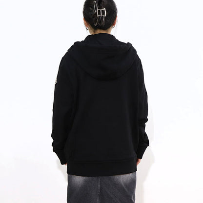 MONCLER トップス パーカー ブラック ワンポイント 8G00072 89A8F