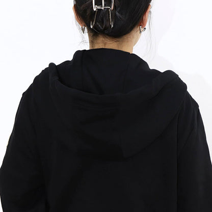 MONCLER トップス パーカー ブラック ワンポイント 8G00072 89A8F