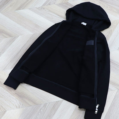 MONCLER トップス パーカー ブラック ワンポイント 8G00072 89A8F