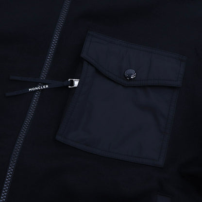 MONCLER トップス パーカー ブラック ワンポイント 8G00072 89A8F
