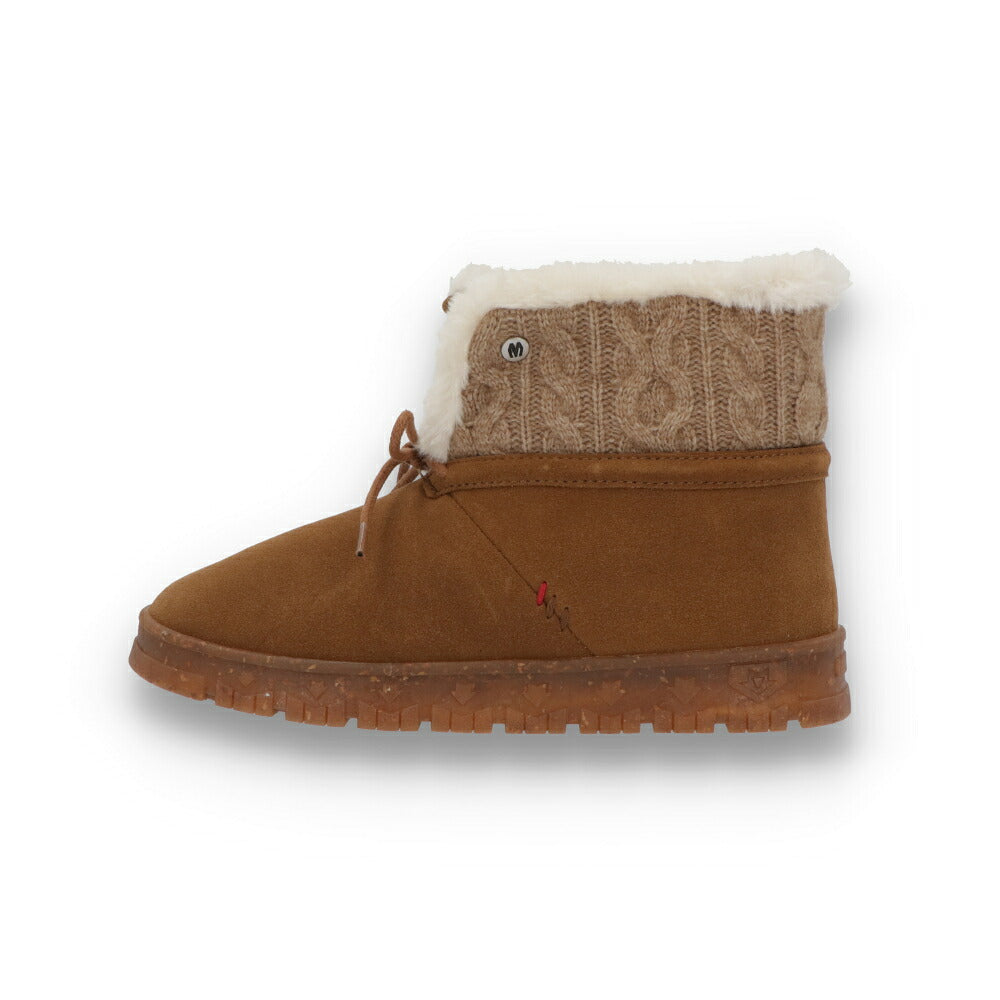 MINNETONKA ミネトンカ レディース シューズ ブーツ ノリーン TAN ブラウン系 ニットブーツ ムートン ショートブーツ 81101