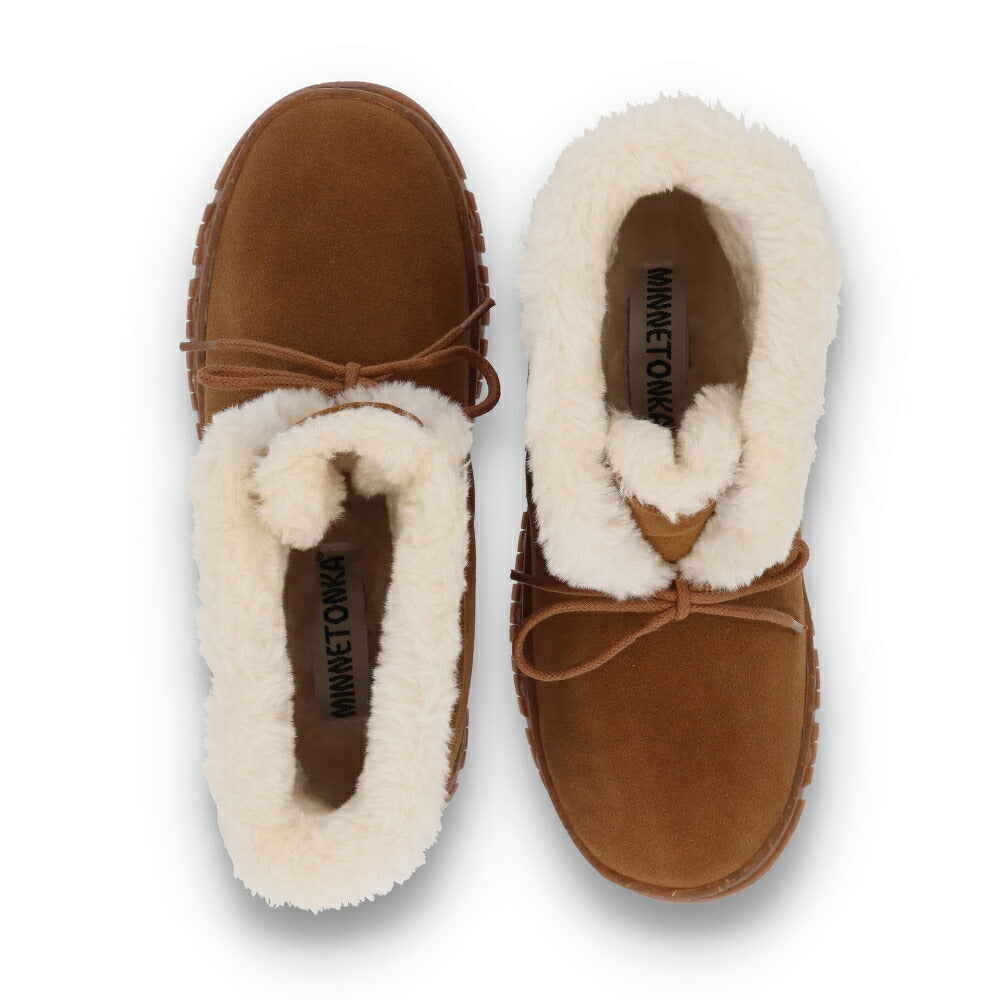 MINNETONKA ミネトンカ レディース シューズ ブーツ ノリーン TAN ブラウン系 ニットブーツ ムートン ショートブーツ 81101