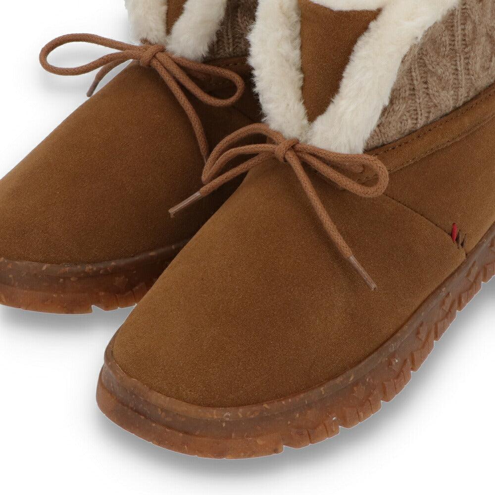 MINNETONKA ミネトンカ レディース シューズ ブーツ ノリーン TAN ブラウン系 ニットブーツ ムートン ショートブーツ 81101