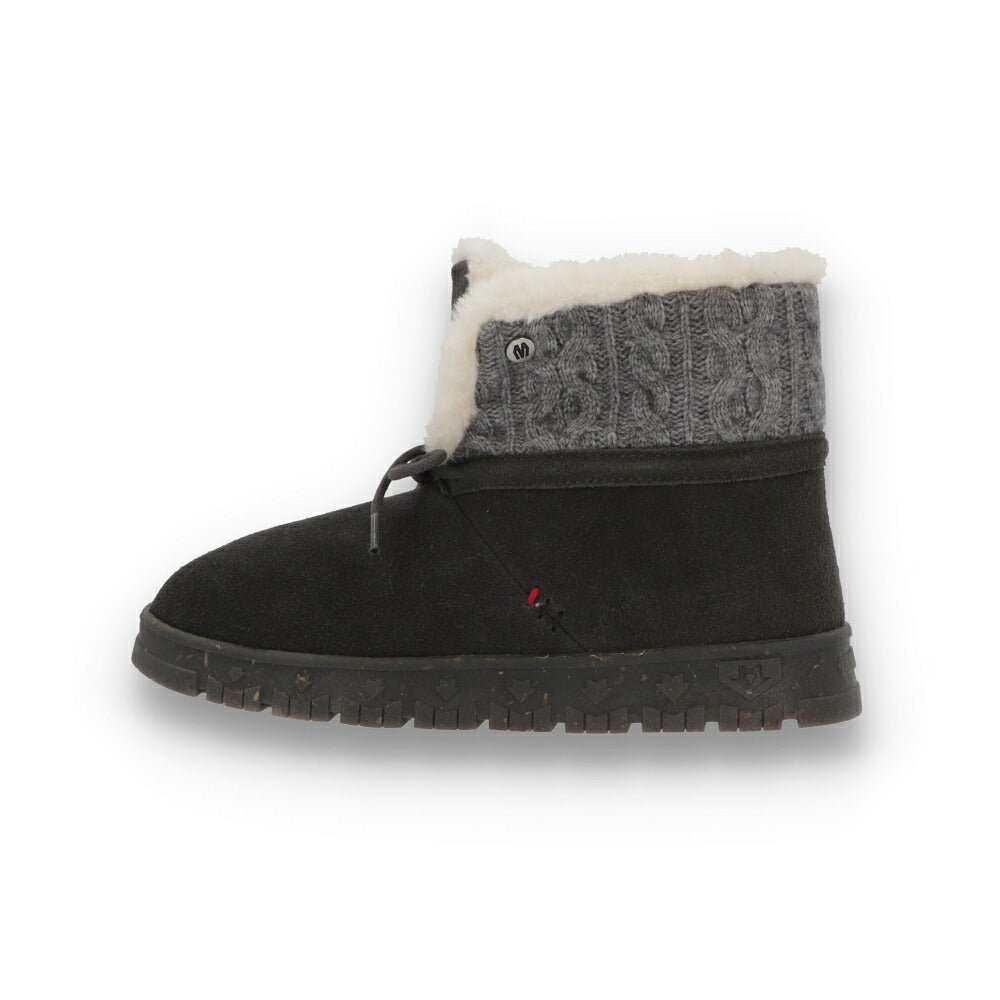 MINNETONKA ミネトンカ レディース シューズ ブーツ ノリーン CHARCO チャコールグレー ニットブーツ ムートン ショートブーツ 81105