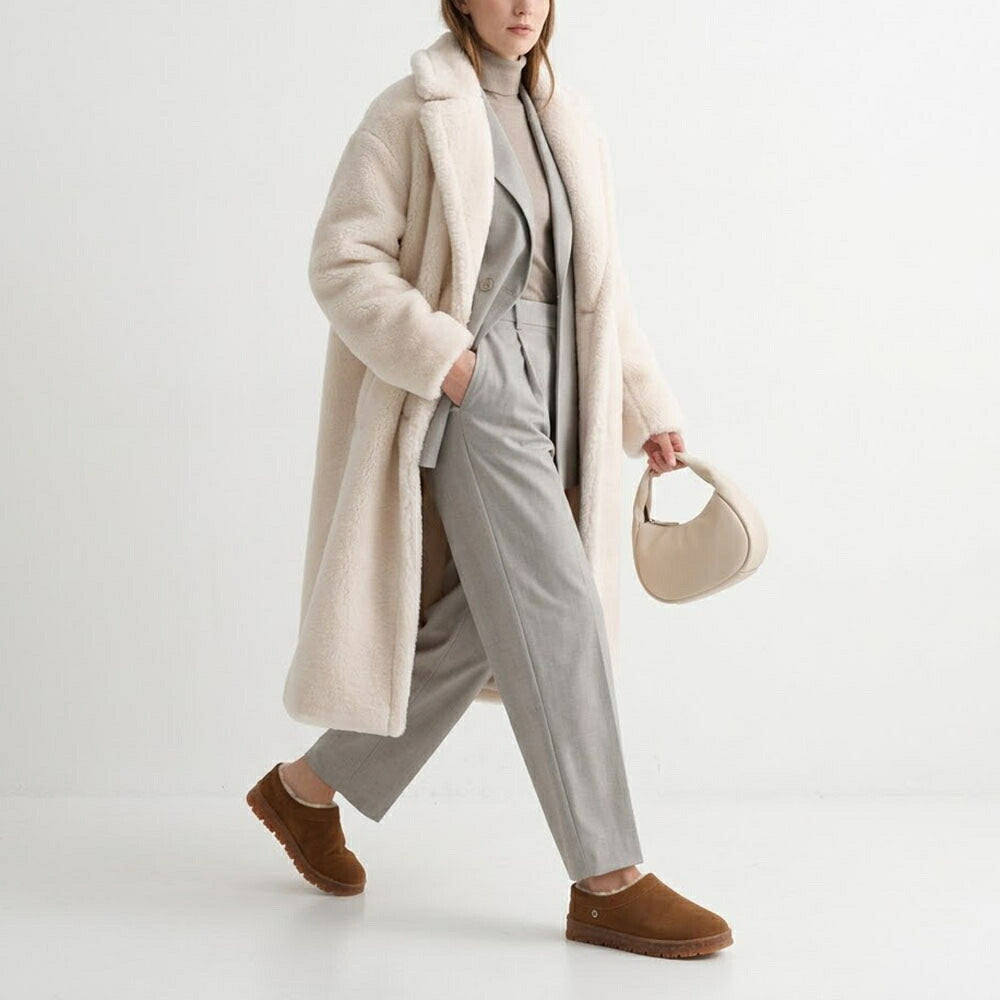 MINNETONKA ミネトンカ レディース シューズ サボ Neva TAN ブラウン系 ボアシューズ 61101
