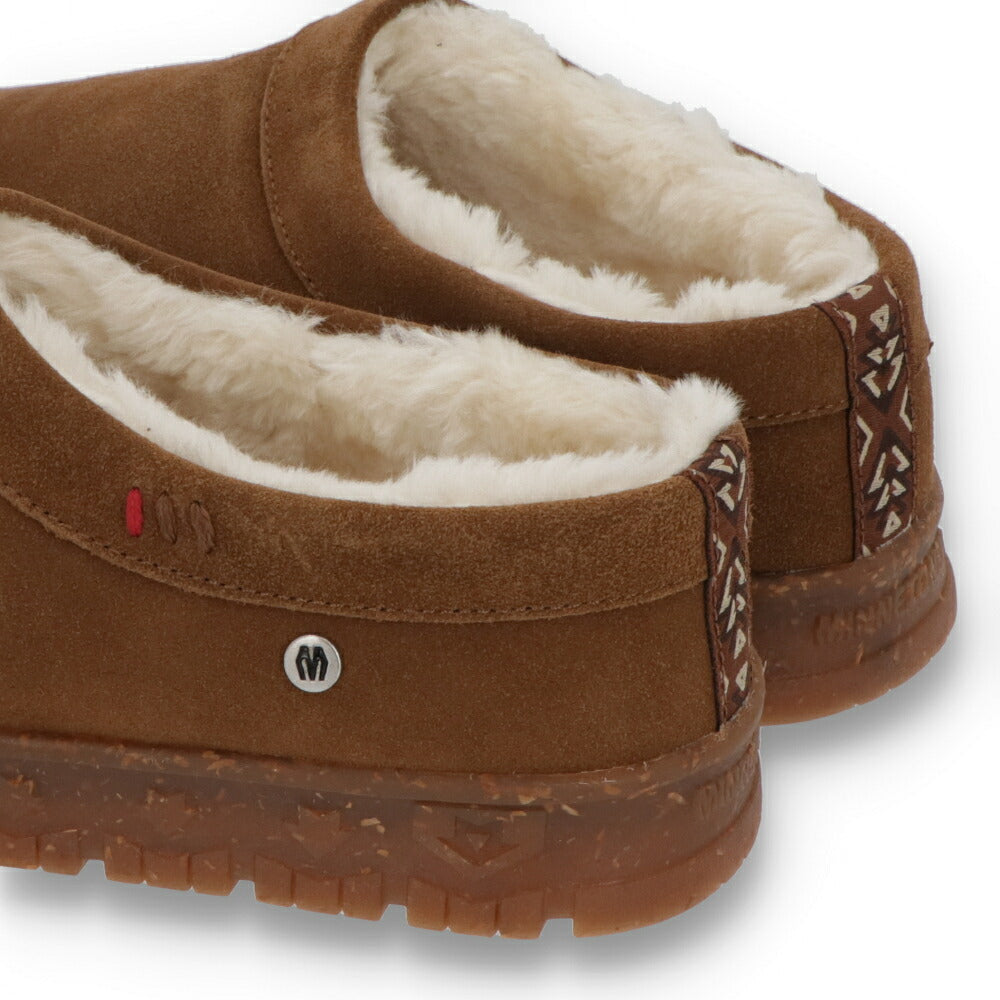 MINNETONKA ミネトンカ レディース シューズ サボ Neva TAN ブラウン系 ボアシューズ 61101