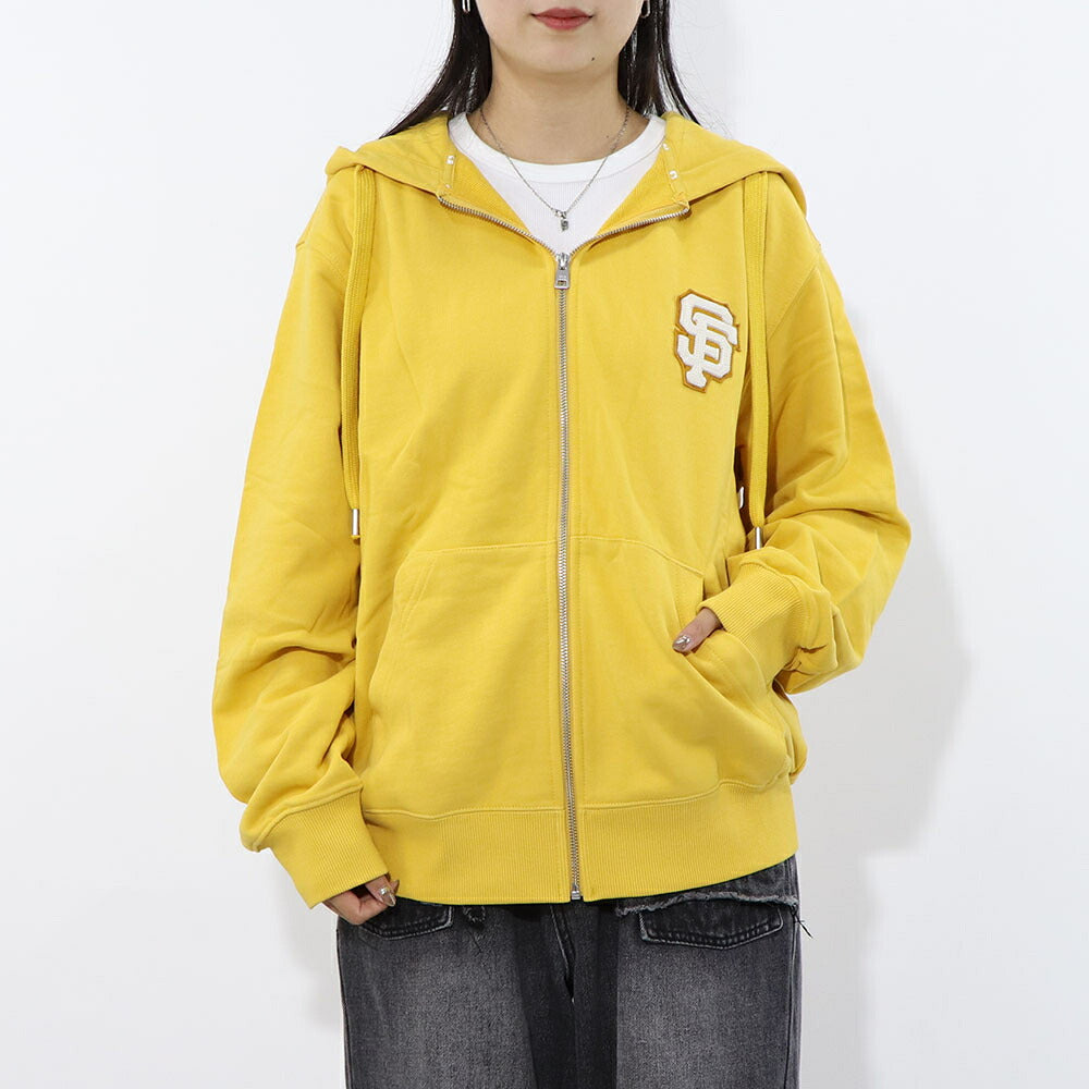 MLB Korea パーカー イエロー ジャイアンツ ジップアップ 3ATRB0124