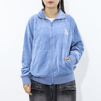 MLB Korea パーカー ブルー グレー ブラック アイボリー ベロア ドジャース ヤンキース 3ATRB0824