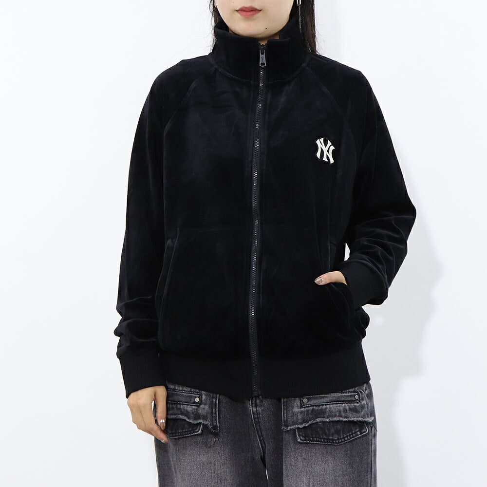 MLB Korea パーカー ブルー グレー ブラック アイボリー ベロア ドジャース ヤンキース 3ATRB0824