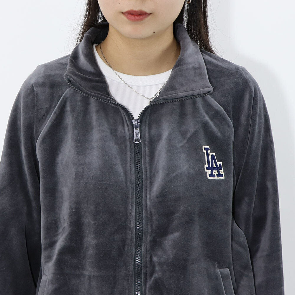 MLB Korea パーカー ブルー グレー ブラック アイボリー ベロア ドジャース ヤンキース 3ATRB0824