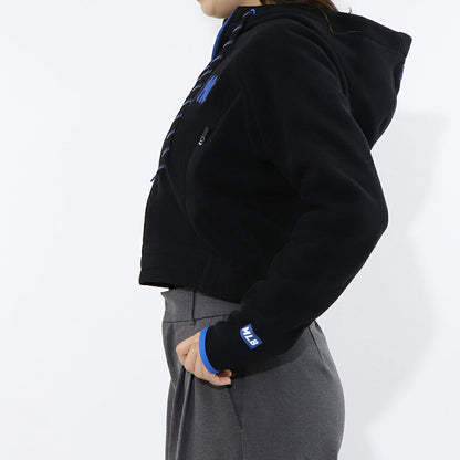 MLB Korea パーカー ピンク ブラック ホワイト フリース ショート丈 ヤンキース ドジャース デトロイト・タイガース 3FTRA0326MLB