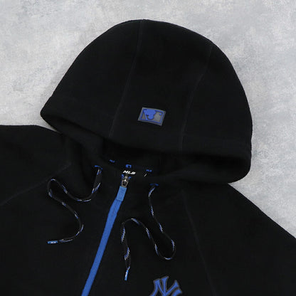 MLB Korea パーカー ピンク ブラック ホワイト フリース ショート丈 ヤンキース ドジャース デトロイト・タイガース 3FTRA0326MLB