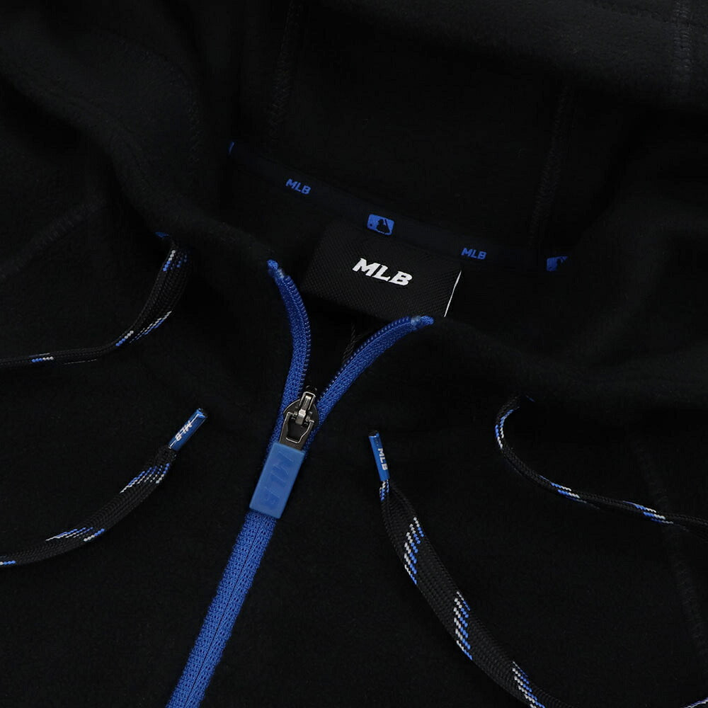 MLB Korea パーカー ピンク ブラック ホワイト フリース ショート丈 ヤンキース ドジャース デトロイト・タイガース 3FTRA0326MLB