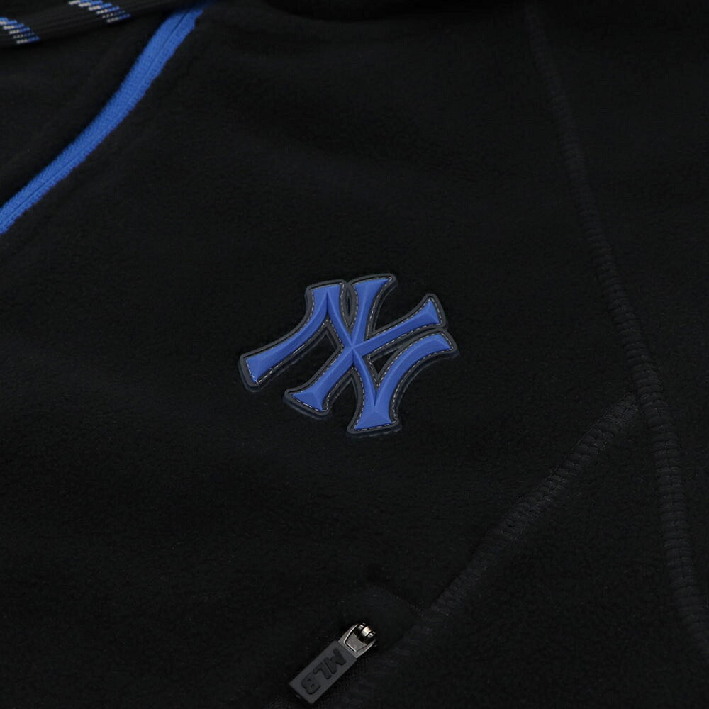 MLB Korea パーカー ピンク ブラック ホワイト フリース ショート丈 ヤンキース ドジャース デトロイト・タイガース 3FTRA0326MLB