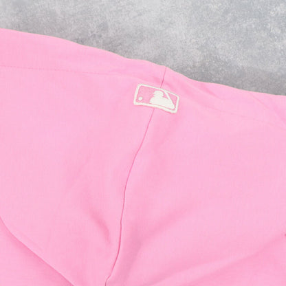 MLB Korea パーカー ピンク ヤンキース ショート丈 ジップアップ 3FTRB0221