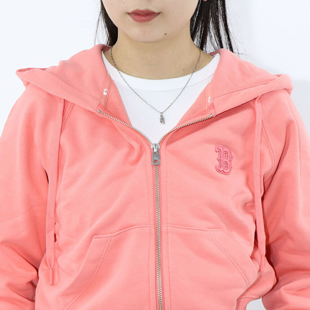 MLB Korea パーカー ブラック ブルー オレンジ ドジャース タイガース ショート丈 ジップアップ 3FTRB0324