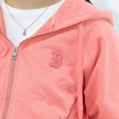 MLB Korea パーカー ブラック ブルー オレンジ ドジャース タイガース ショート丈 ジップアップ 3FTRB0324