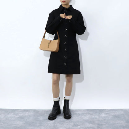 メゾン キツネ HW01608WW0001 マントコート ブラック