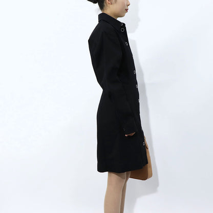 メゾン キツネ HW01608WW0001 マントコート ブラック