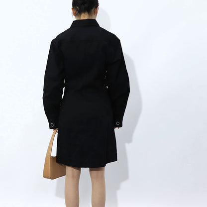 メゾン キツネ HW01608WW0001 マントコート ブラック