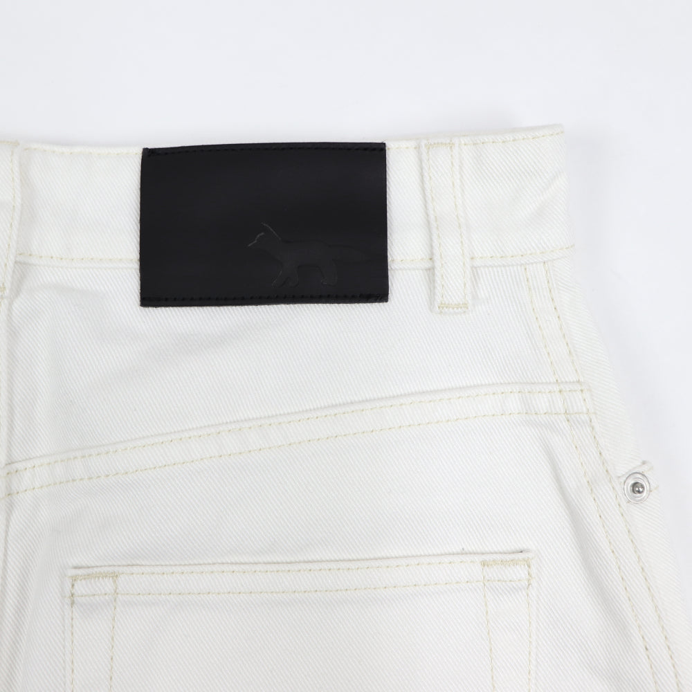 メゾン キツネ ミニスカート IW01536WW5007 ホワイト