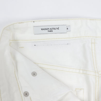 メゾン キツネ ミニスカート IW01536WW5007 ホワイト