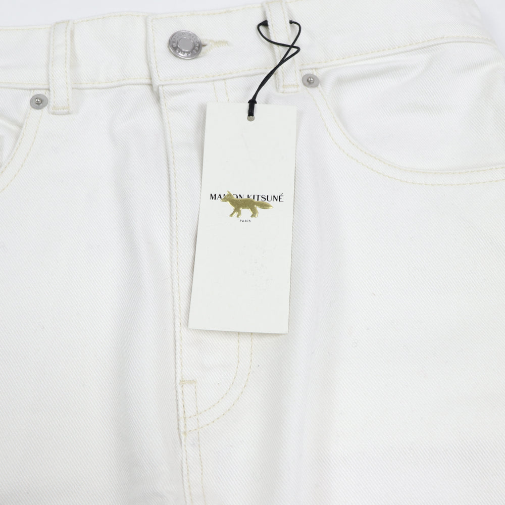 メゾン キツネ ミニスカート IW01536WW5007 ホワイト