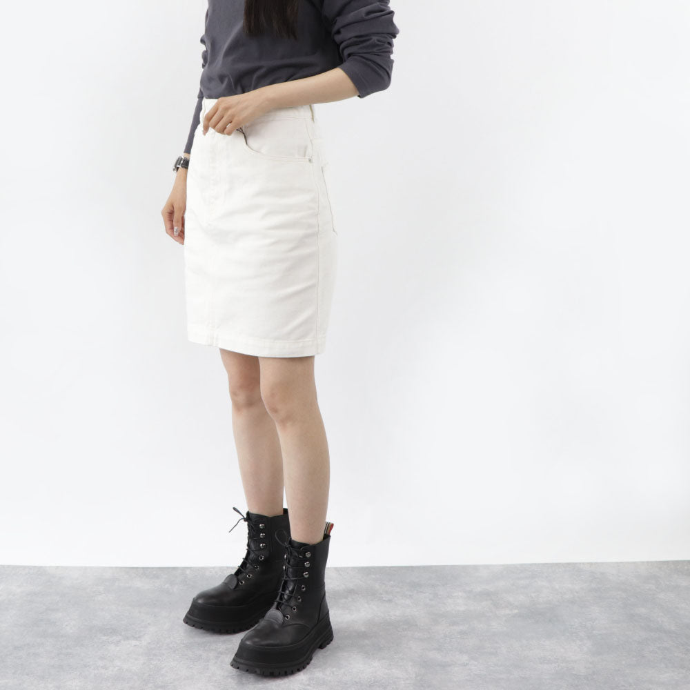 メゾン キツネ ミニスカート IW01536WW5007 ホワイト