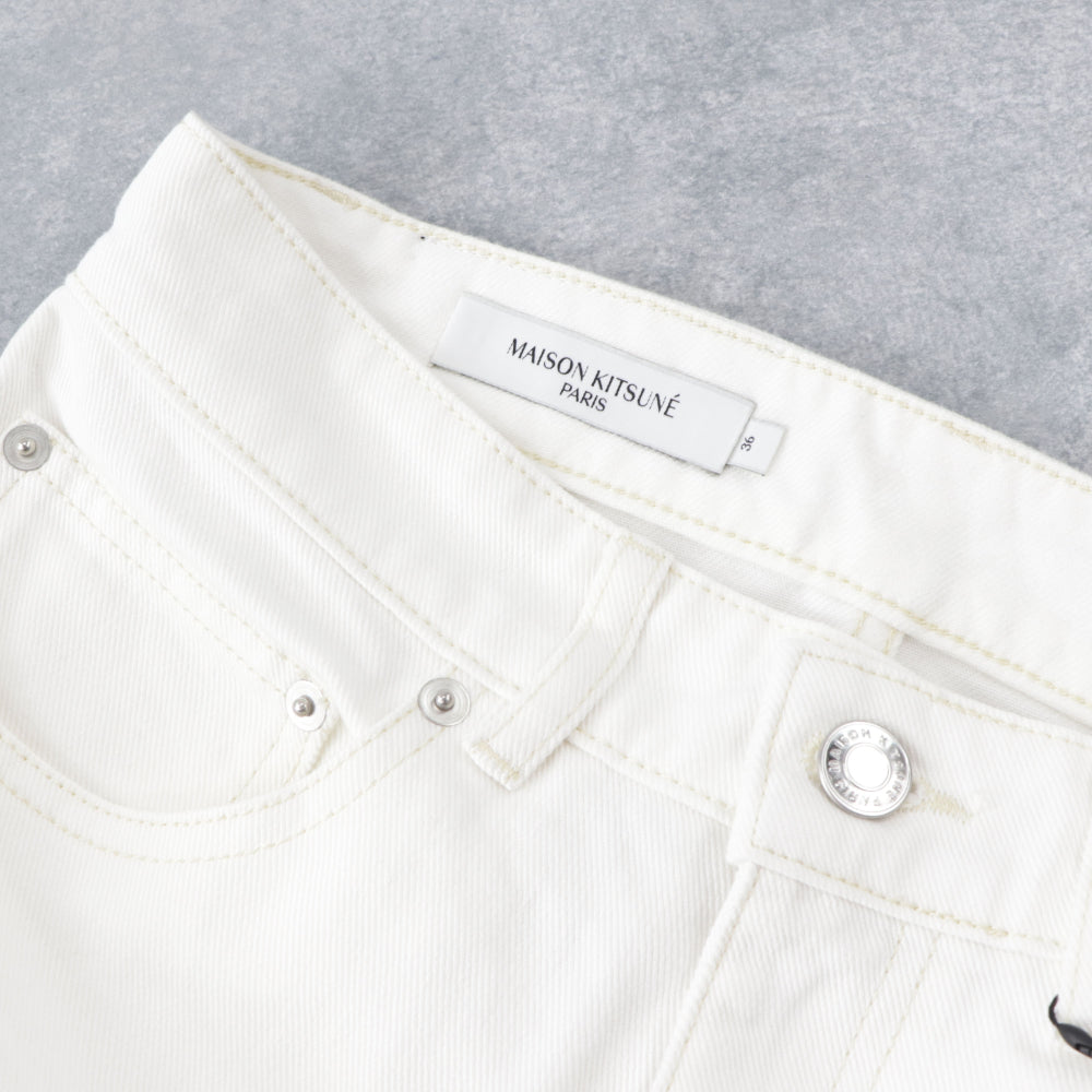 メゾン キツネ ミニスカート IW01536WW5007 ホワイト