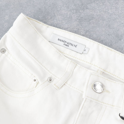 メゾン キツネ ミニスカート IW01536WW5007 ホワイト