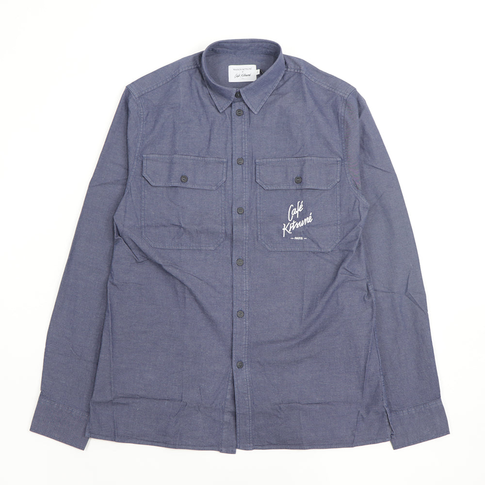 MAISON KITSUNE シャツ  CAFE KITSUNE ネイビー