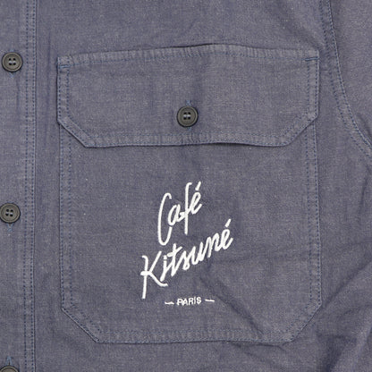 MAISON KITSUNE シャツ  CAFE KITSUNE ネイビー