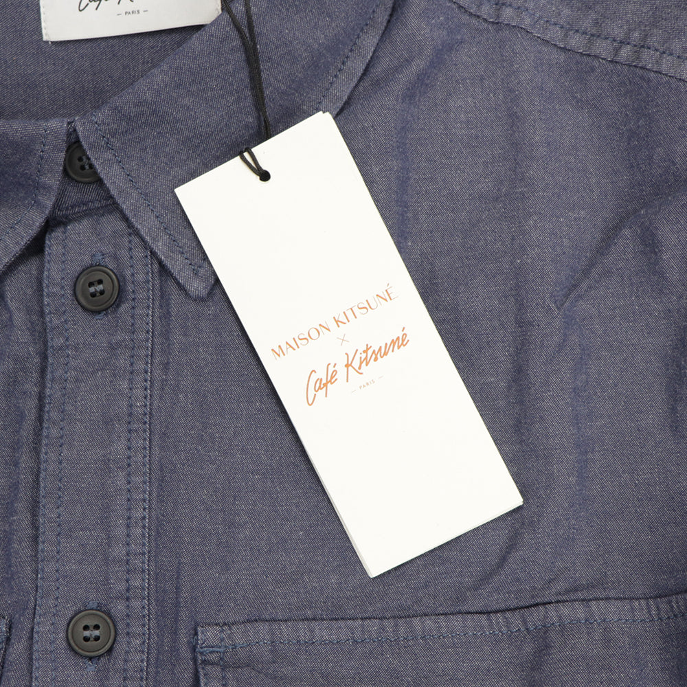 MAISON KITSUNE シャツ  CAFE KITSUNE ネイビー