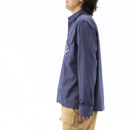 MAISON KITSUNE シャツ  CAFE KITSUNE ネイビー