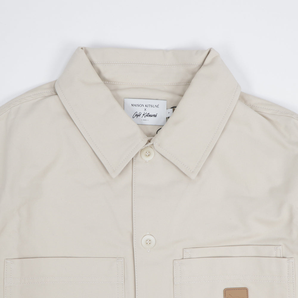 メゾン キツネ ジャケット シャツ ベージュ系 メンズ