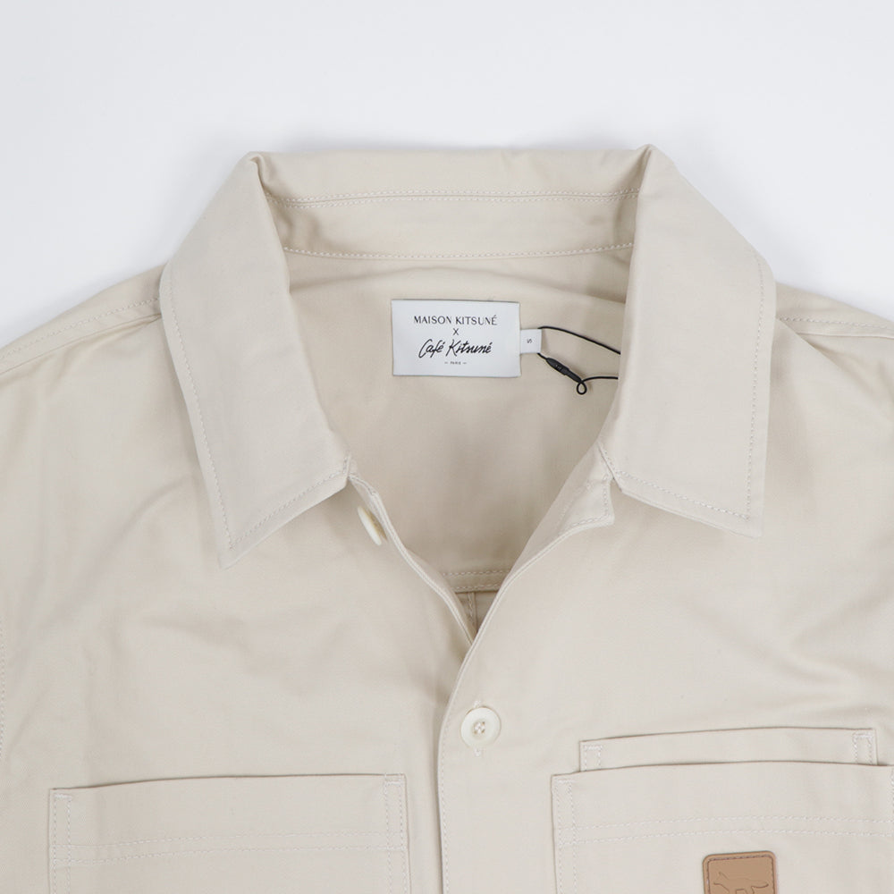 メゾン キツネ ジャケット シャツ ベージュ系 メンズ