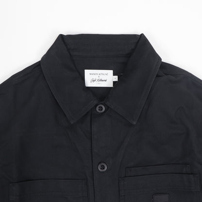 メゾン キツネ ジャケット シャツ ブラック メンズ